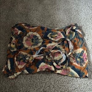 Free People tie-dye wash skirt